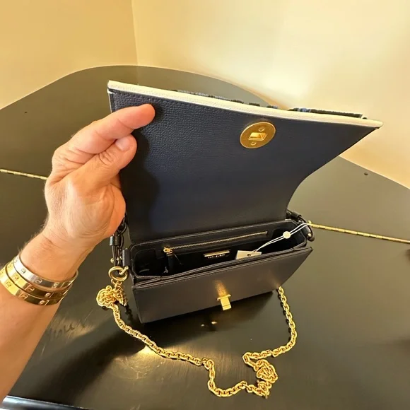 NWT Luxury Maximalist Couture Authentic Tory Burch Kira Fil Coupé Shoulder Bag - Picture 14 of 17